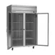 Beverage Air HFP2HC-1G 52" 2-Glass Door Reach-In Freezer, Top Mounted, 46.29 cu. ft., Stainless Steel 3 image