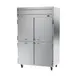 Beverage Air HFP2HC-1HS 52" 4-Half Solid Door 2-Section Reach-In Freezer, Top Mount, 45.2 cu. ft., Stainless Steel 2 image