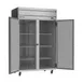 Beverage Air HFP2HC-1S 52" 2-Solid Door Reach-In Freezer, Top Mounted, 45.2 cu. ft., Stainless Steel Front 3 image