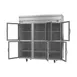 Beverage Air HFP3HC-1HG 78" 3-Section Reach-In Freezer, 6 Half Glass Doors, Top Mount, 69.1 cu. ft., Stainless Steel 4 image