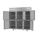 Beverage Air HFP3HC-1HS 78" 3-Section Reach-In Freezer, 6 Half Solid Doors, Top Mount, 69.1 cu. ft., Stainless Steel 4 image
