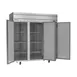 Beverage Air HFP3HC-1S 78" 3-Solid Door Reach-In Freezer, Top Mounted, 69.1 cu. ft., Stainless Steel Front 3 image