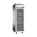 Beverage Air HFPS1HC-1G 26" One Section Reach-In Freezer w/ Glass Door, Stainless Steel, 21 cu. ft. 1 image