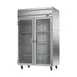 Beverage Air HFPS2HC-1G 52" 2-Section Glass Door Reach-In Freezer, Top Mounted, 46.29 cu. ft., Stainless Steel 2 image