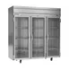 Beverage Air HFPS3HC-1G 78" 3-Glass Door Reach-In Freezer, Top Mounted, 69.1 cu. ft., Stainless Steel 1 image