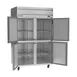 Beverage Air HFS2HC-1HS 52" 4 Half Solid Doors 2-Section Reach-In Freezer, Top Mount, 45.2 cu. ft., Stainless Steel 3 image