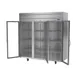 Beverage Air HFS3HC-1G 78" 3-Glass Door Reach-In Freezer, Top Mount, 69.1 cu. ft., Stainless Steel Front 4 image