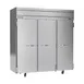 Beverage Air HFS3HC-1S 78" 3-Solid Door Reach-In Freezer, Top Mounted, 69.1 cu. ft., Stainless Steel Front 1 image