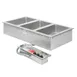 APW Wyott HFW-3DS 15"  Insulated Three Pan Drop In Hot Food Well with Drain 1 image