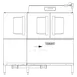 Hobart CL66-BAS+BUILDUP 66" Conveyor Dishwasher, 200 Rack/Hr - High/Low (convertible) Specify Tank 1 image