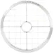 Hobart S35DICE-1LOW, 1" Low Stainless Steel Dicer Plate (25mm) 1 image