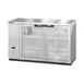 Hoshizaki BB59-G-S 59" Two Section Silver 2 Swinging Glass Door Back Bar Cooler, 18.45 cu. ft. 1 image