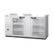 Hoshizaki BB69-G-S 69" Two Section Silver 2 Swinging Glass Door Back Bar Cooler, 21.80 cu. ft. 1 image