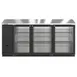 Hoshizaki BB80-G 80" Three Section 3 Swinging Glass Door Back Bar Cooler, 26.74 cu. ft. 3 image