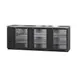 Hoshizaki BB95-G 95" Three Section 3 Swinging Glass Door Back Bar Cooler, 32.53 cu. ft. 1 image