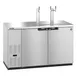 Hoshizaki DD59-S Stainless Steel Single/Double Tap Kegerator Beer Dispenser, Two 1/2 Keg 1 image