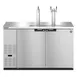 Hoshizaki DD59-S Stainless Steel Single/Double Tap Kegerator Beer Dispenser, Two 1/2 Keg 3 image