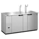 Hoshizaki DD69-S Stainless Steel Single/Double Tap Kegerator Beer Dispenser, 3x1/2 Keg Capacity 2 image