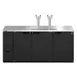 Hoshizaki DD80 Black Double Tap Kegerator Beer Dispenser - Four 1/2 Keg Capacity 3 image