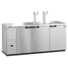 Hoshizaki DD80-S Stainless Steel Double Tap Kegerator Beer Dispenser -4 x1/2 Keg Capacity 1 image