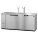 Hoshizaki DD80-S Stainless Steel Double Tap Kegerator Beer Dispenser -4 x1/2 Keg Capacity 2 image