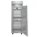 Hoshizaki DT1A-HS 27" 1-Section Reach-In Refrigerator Freezer Combo w/ 2 Half Solid Doors, Steelheart Series 5 image