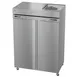 Hoshizaki DT2A-FS 55" 2-Section Reach-In Refrigerator Freezer Combo w/ 2 Solid Doors, Steelheart Series 4 image