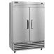 Hoshizaki ER2A-FS 54" 2-Section Reach-In Refrigerator w/ 2 Solid Doors, Bottom Mount, Aluminum Interior, 39 cu. ft. 3 image