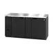 Hoshizaki BB69 69" Two Section 2 Swinging Solid Door Back Bar Cooler, 22.17 cu. ft. 1 image