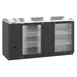 Hoshizaki BB69-G 69" Two Section 2 Swinging Glass Door Back Bar Cooler, 22.14 cu. ft. 2 image