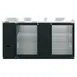 Hoshizaki BB69-G 69" Two Section 2 Swinging Glass Door Back Bar Cooler, 22.14 cu. ft. 3 image