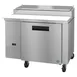 Hoshizaki PR46B 46" 1-Section Refrigerated Pizza Prep Table w/ 1 Door, (6) 1/3 Size Pans 1 image