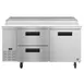 Hoshizaki PR67A-D2 67" 2-Section Refrigerated Pizza Prep Table w/ 2 Drawers & 1 Door 3 image