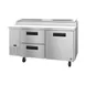 Hoshizaki PR67A-D2 67" 2-Section Refrigerated Pizza Prep Table w/ 2 Drawers & 1 Door 1 image