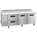 Hoshizaki PR93A-D2 93" 3-Section Refrigerated Pizza Prep Table w/ 2 Doors & 2 Drawers 2 image
