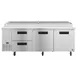 Hoshizaki PR93A-D2 93" 3-Section Refrigerated Pizza Prep Table w/ 2 Doors & 2 Drawers 3 image