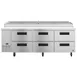 Hoshizaki PR93A-D6 93" 3-Section Refrigerated Pizza Prep Table w/ 6 Drawers, 30 cu. ft. 3 image