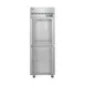 Hoshizaki R1A-HG 27" 1-Section Reach-In Refrigerator w/ 2 Glass Half Doors, Top Mounted, Stainless Steel, 23 cu. ft. 1 image