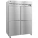 Hoshizaki R2A-HS 55" 2-Section Reach-In Refrigerator w/ 4 Solid Half Doors, Top Mounted, Stainless Steel, 50 cu. ft. 2 image