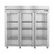 Hoshizaki R3A-FG 82" 3-Section Reach-In Refrigerator w/ 3 Glass Full Doors, Top Mounted, Stainless Steel, 79 cu. ft. 1 image