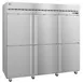 Hoshizaki R3A-HS 82" 3-Section Reach-In Refrigerator w/ 6 Solid Half Doors, Top Mounted, Stainless Steel, 79 cu. ft. 2 image