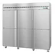 Hoshizaki R3A-HS 82" 3-Section Reach-In Refrigerator w/ 6 Solid Half Doors, Top Mounted, Stainless Steel, 79 cu. ft. 3 image