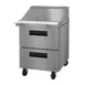 Hoshizaki SR27B-12MD2 27" Mega Top Sandwich / Salad Prep Table w/ 2 Drawers, 12 Pans 1 image