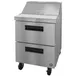 Hoshizaki SR27B-8D2 27" One Section Sandwich / Salad Prep Table w/ 2 Drawers, 8 Pans 1 image