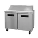 Hoshizaki SR48B-12 48" Two Section Sandwich / Salad Prep Table w/ 2 Doors, 12 Pans 1 image