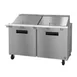 Hoshizaki SR60B-24M 60" Two Section Mega Top Sandwich / Salad Prep Table w/ 2 Doors, 24 Pans 1 image