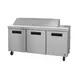 Hoshizaki SR72B-16 72" Three Section Sandwich / Salad Prep Table w/ 3 Doors, 16 Pans 1 image
