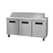 Hoshizaki SR72B-18 72" Three Section Sandwich / Salad Prep Table w/ 3 Doors, 18 Pans 1 image