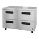 Hoshizaki UF48B-D4 48" 2-Section Undercounter Freezer w/ 4 Drawers, 13.66 cu. ft. 1 image