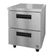 Hoshizaki UR27B-D2 27" One Section Undercounter Refrigerator w/ 2 Drawers, 7.2 cu. ft. 1 image